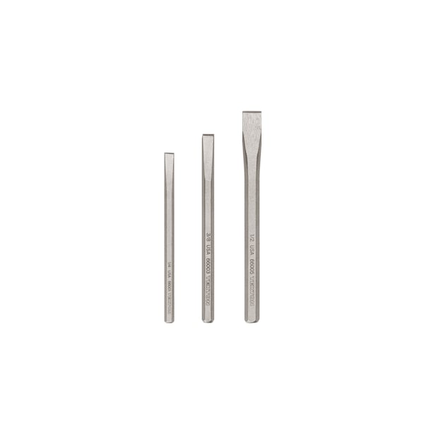 Cold Chisel Set, 3-Piece (1/4, 3/8, 1/2 in.)